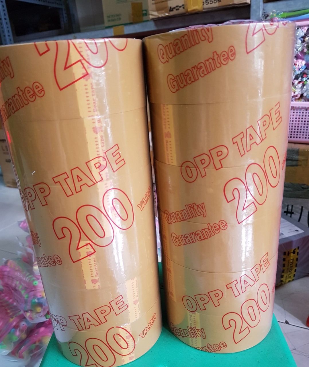 1 cây băng keo 200 yard 6 cuộn nặng 1,6kg