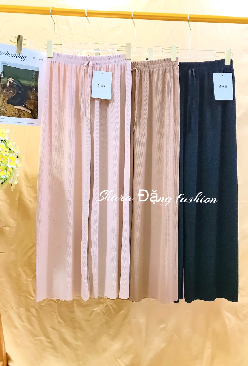 [HCM]Quần ống rộng nữ chất vải thun co dãn 4 chiều với độ dãn mạnh vải rũ mặc rất đẹp