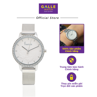 Đồng Hồ Nữ FREELOOK LUMIERE Chính Hãng - Galle Watch Store - Đồng Hồ Mặt Kính Cứng Tròn In Họa Tiết, Dây Đeo Thép Không Gỉ, Chống Nước, Đồng Hồ Nữ Sang Trọng, Cao Cấp, Bảo Hành 24 Tháng, Thay Pin Miễn Phí Trọn Đời FL.1.10178