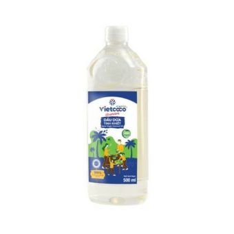 Dầu Dừa Nguyên Chất Tinh Khiết Organic 100% Vietcoco Chai Pet 500ml