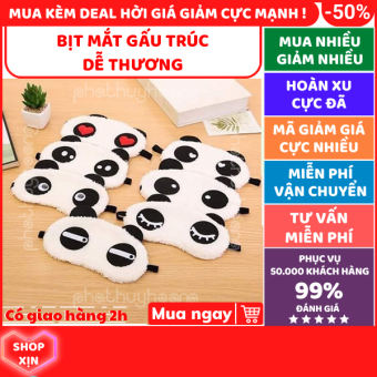 Bịt mắt che mắt ngủ hình gấu trúc dễ thương, bịt mắt ngủ cute giá rẻ, đồ bịch che mắt để ngủ, che mắt ngủ dễ thương cho bé, phụ kiện ngủ hình gấu trúc cute, miếng bịt mắt ngủ gấu trúc dễ thương độc lạ, Phát Huy Hoàng