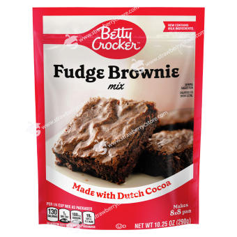 Bột Làm Bánh Pha Sẵn Betty CrockerTM Fudge Pouch Brownie Mix, Made With Dutch Cocoa, Gói 290g (10.25 Oz.)