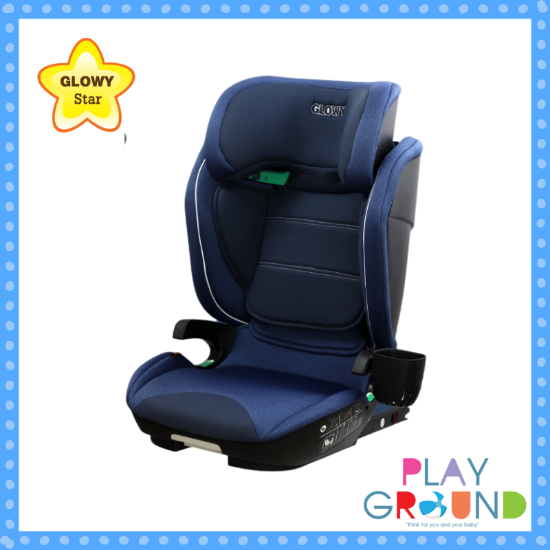 Glowy star (โกลวี่ สตาร์) คาร์ซีทเด็ก รุ่น i magic บูสเตอร์คาร์ซีท สำหรับเด็กโตที่มีส่วนสูง 100-150 cm (ประมาณ 4 ถึง 12 ขวบ) ติดตั้งได้ 2 ระบบ มี ISOFIX ราคา 4,740 บาท*ส่งฟรี