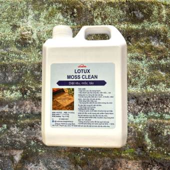 Tẩy rêu, chống mốc, diệt nấm, dung dịch làm sạch bề mặt cho gỗ, gạch, đá, xi măng... LoTux MossClean