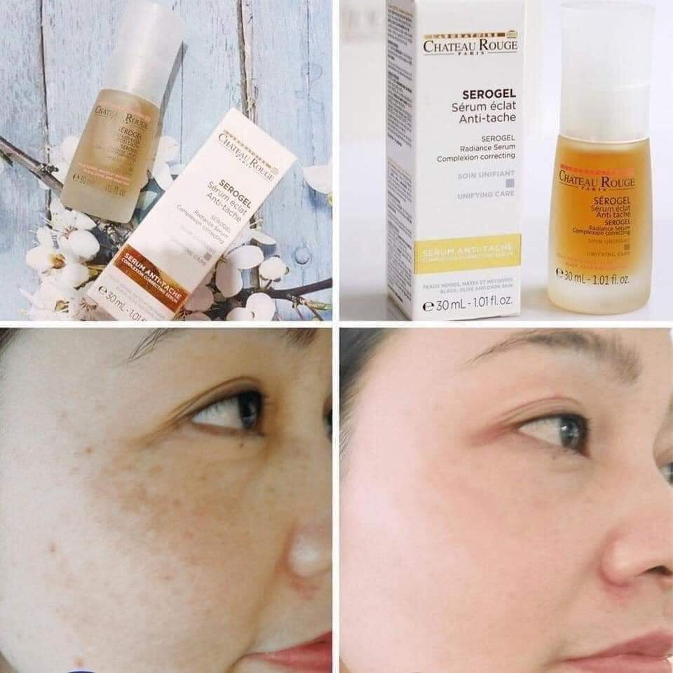Serum trắng da mờ nám giảm nếp nhăn chateau rouge pháp 30ml