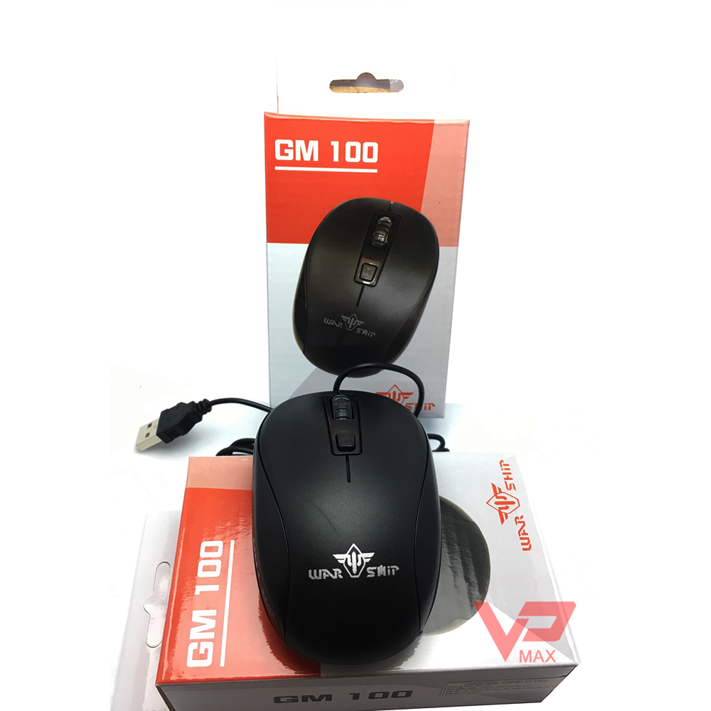 Chuột Warship GM100 dùng văn phòng / Chuột led R8 RGB chuột văn phòng - Hàng cao cấp cầm tay thoải mái