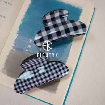 Kẹp Tóc Càng Cua Hàn Quốc Size Vừa Phối Caro
