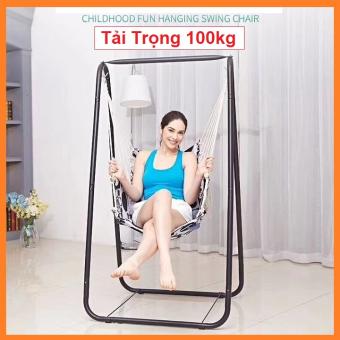 Ghế Xích Đu Thư Giãn Khung Thép Chịu Lực - Ghế Thư Giãn Xích Đu Đa Năng, Ghế Xích Đu Thư Giãn Tại Nhà