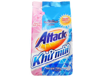 Bột Giặt Attack Khử Mùi 720g Hương Hoa Anh Đào