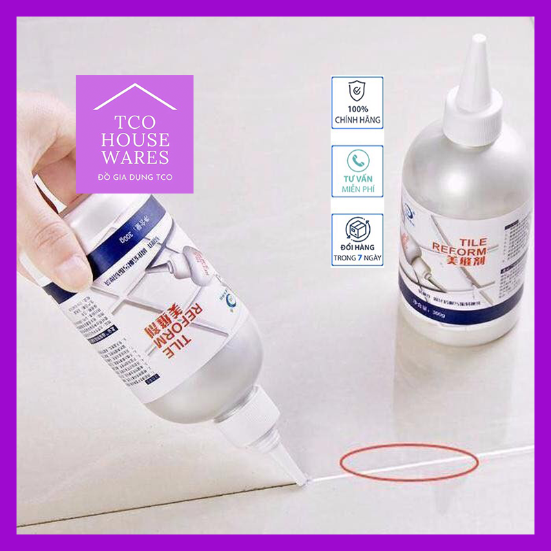 Chai sơn kẻ gạch 280ml - xi măng trắng viền ron kẻ chỉ gạch