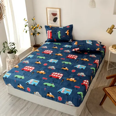 Unicorn Bedsheet Fitted Cadar Single Size Queen Size Bed Sheet King Super Single Bed Polyester Mattress Protector (10)