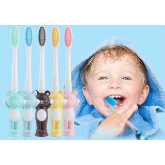 Bàn Chải Đánh Răng Cho Bé Combo 4 Cái Có Hút Chân Không