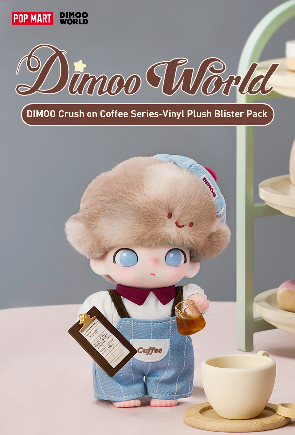 ぬいぐるみ DIMOO Crush on Coffee Series-Vinyl Plush DIMOO Crush on Coffee Series-Vinyl Plush Blister Pack - POP