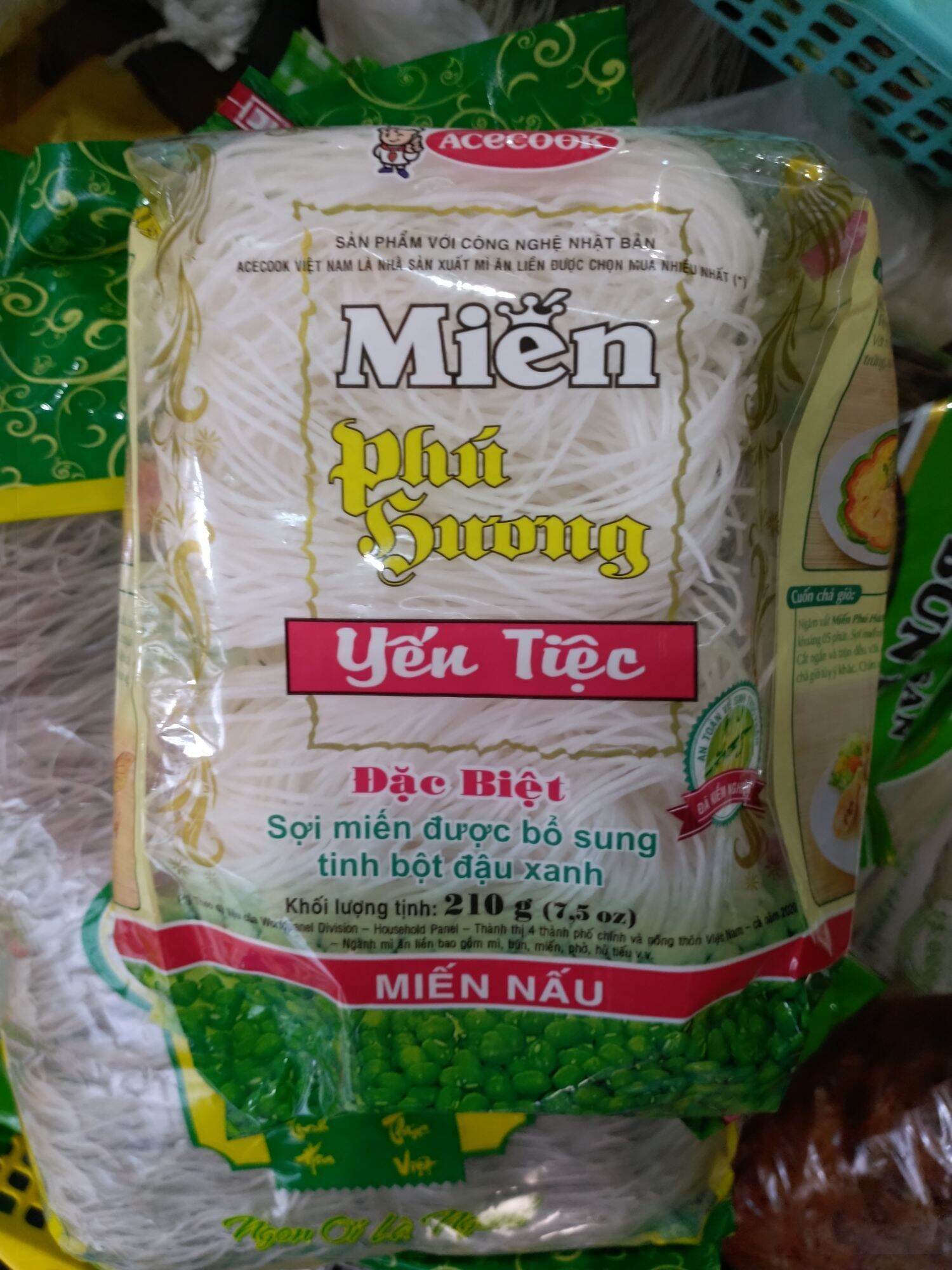 Miến đậu xanh Phú Hương yến tiệc gói 210g