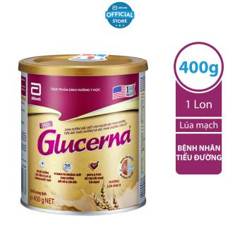 Lon sữa bột Abbott Glucerna Hương Lúa mạch 400gram