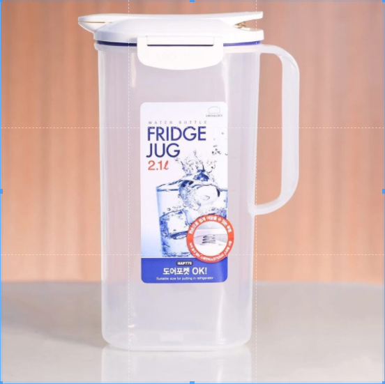 Bình nhựa đựng nước tủ lạnh giúp tiết kiệm diện tích Có Khóa 4 Cạnh Kín Hơi Lock&lock Spring Jug 2.1L HAP770