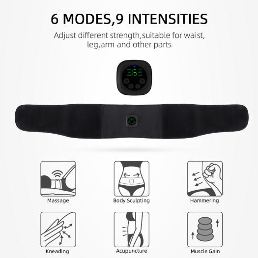 EMS Đai Giảm Béo Cơ Bụng Chạy Điện Đai Thắt Lưng Máy Kích Thích Cơ Bụng Thông Minh Máy Tập Cơ Bụng Giảm Cân Đốt Mỡ Tập Thể Dục