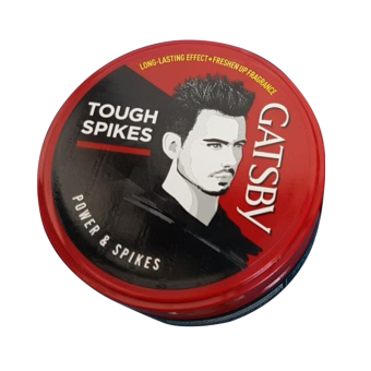 Sáp vuốt tóc nam mùi thơm chính hãng Gatsby Styling Wax Power & Spikes vuốt tóc khô giá rẻ cứng bóng tóc hộp sáp lọ to 75g giữ nếp lâu tạo kiểu Tough Spikes bôi tạo nếp tóc cho nam gốc nước không bết dễ rửa sạch thơm trái cây