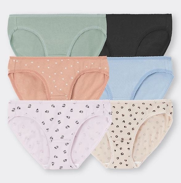 Quần lót Cotton nữ GU set/6cái- Hàng nội địa Nhật