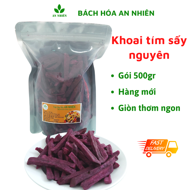 Khoai lang sấy khoai tím nguyên An Nhiên 500gr