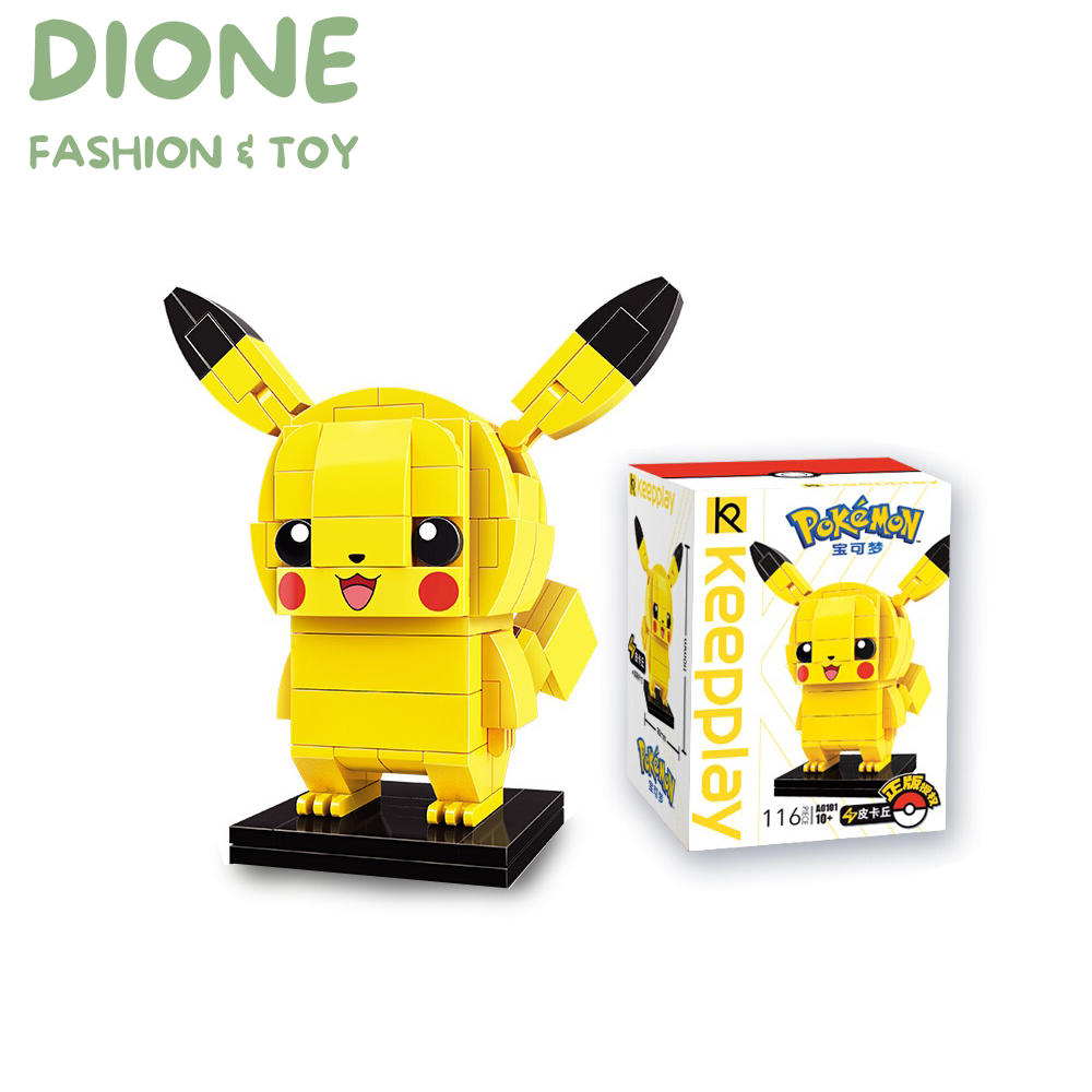 Bộ lắp ráp mô hình Pokemon KEEPPLAY lớn (trên 100 chi tiết)