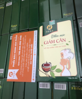 Trà Giảm cân Hera Plus dạng viên kèm phiếu bảo hành [CHÍNH HÃNG]