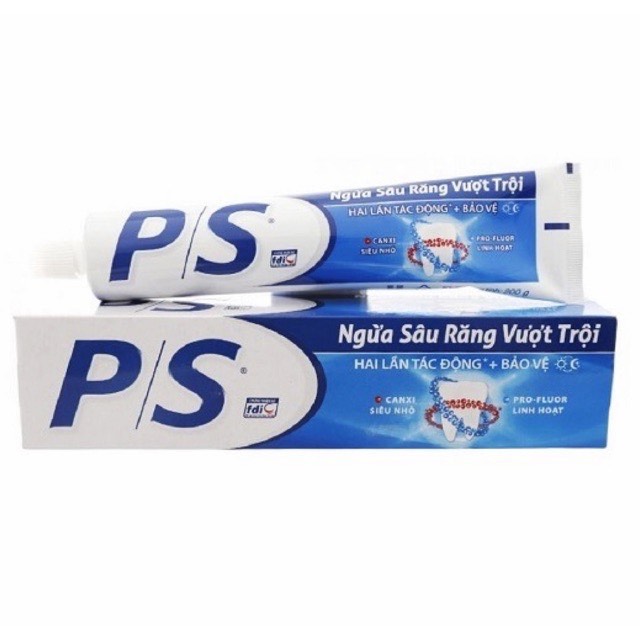 Combo 2 tuýp kem đánh răng p/s bảo vệ 123 ngừa sâu răng vượt trội 180g