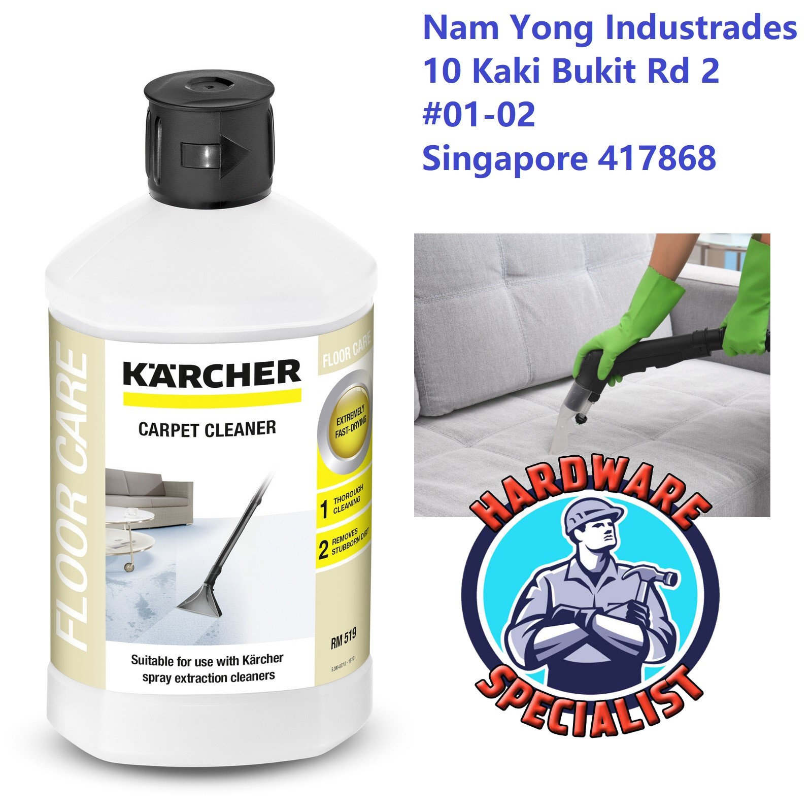 KARCHER RM 519 Liquid Carpet cleaner 1L