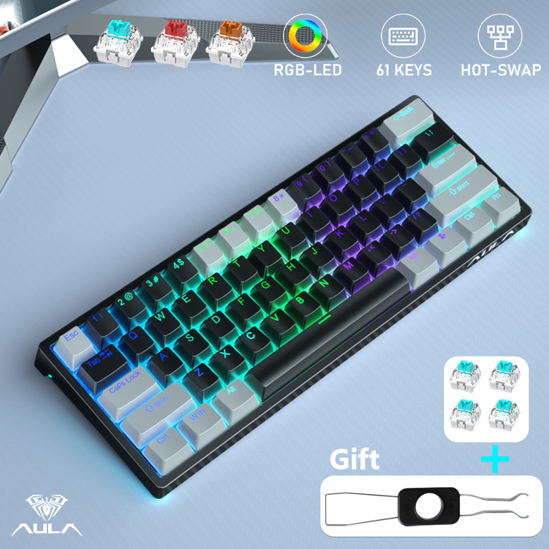 AULA professional Spanish backlit mechanical keyboard keycaps Compatible  With MX Switches To Replace DIY Universal Scene Keycaps