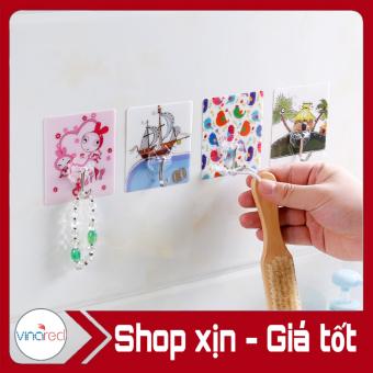 Móc Dán Tường Siêu Dính In Hình 3D Độc Đáo