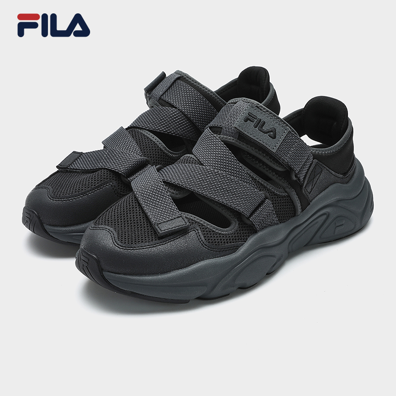 Fila sandal black best sale