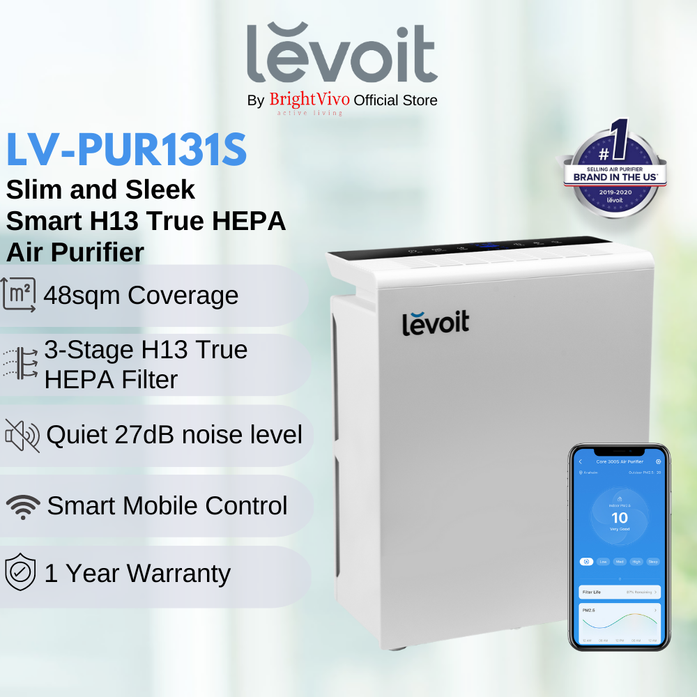 Levoit LV-PUR131 H13 True HEPA Air Purifier - BrightVivo