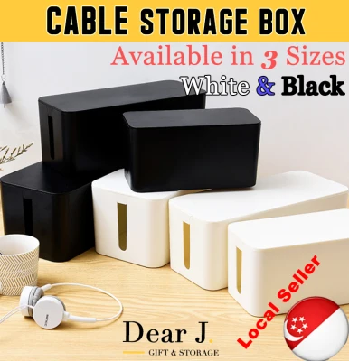 Cable Storage Box Organizer Cable Box Management Safety Computer Wire Children Phone Clean [Dear J] (1)