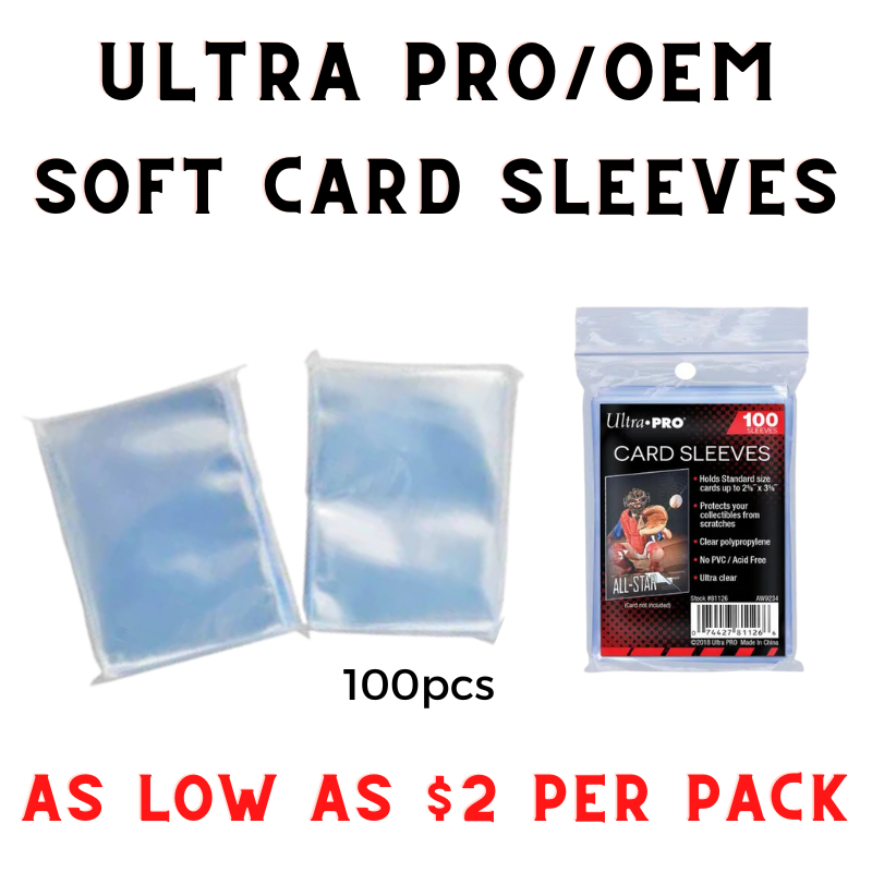 ultra pro 100 pcs soft card sleeves Amazon.com: Ultra Pro 4" x 6" Soft Sleeves (100) : Toys & Games