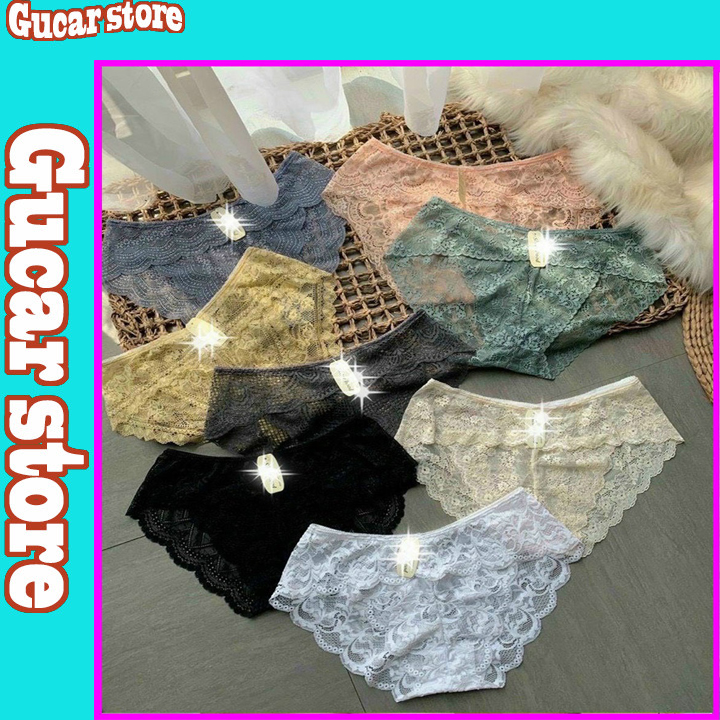 Quần lót ren gợi cảm sexy siêu mỏng xuyên thấu nhiều màu - Gucar_ store