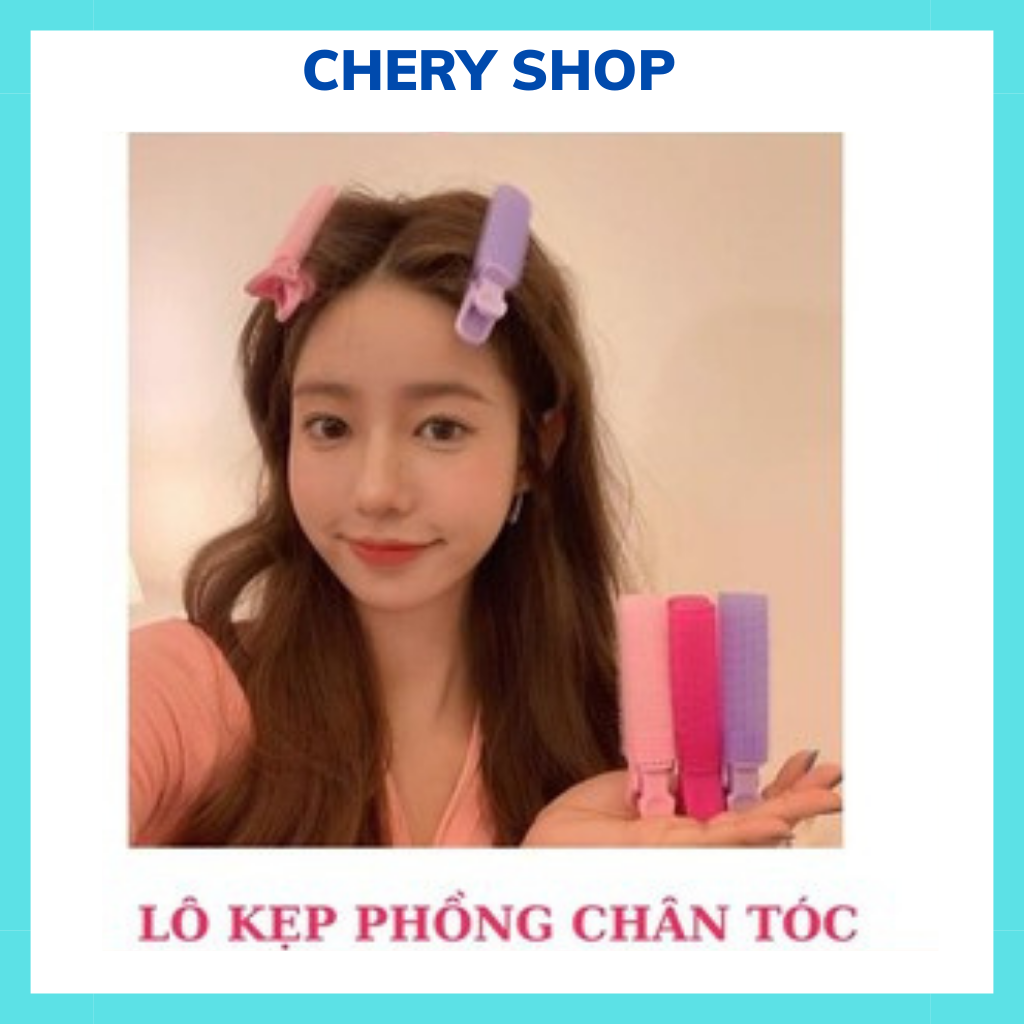 Tóc giả nữ kẹp lô uốn tóc mái thưa tự nhiên kute