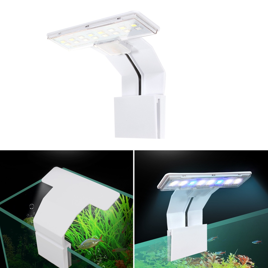 Đèn led kẹp đổi màu vipsun m-180 / m-280 , kẹp thành hồ cá thủy sinh