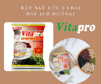 Bột ngũ cốc 5 thứ đậu có đường Vitapro