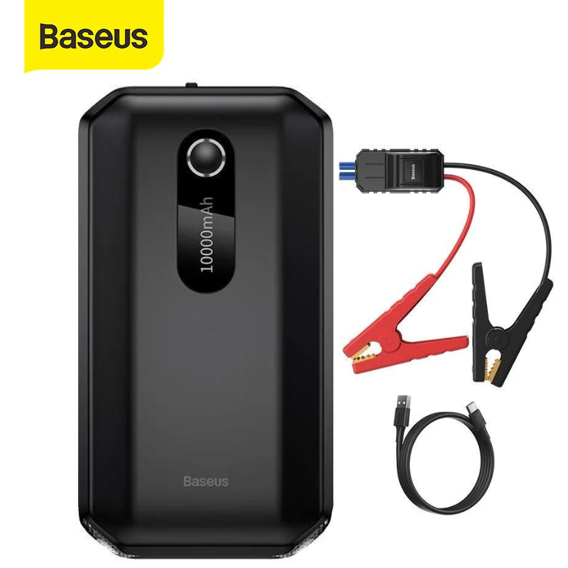 Bộ kích nổ oto khẩn cấp Baseus tích hợp sạc dự phòng 10000mAh - accquy kích điện cứu hộ ô tô - bộ đề nổ xe hơi- vienthonghn