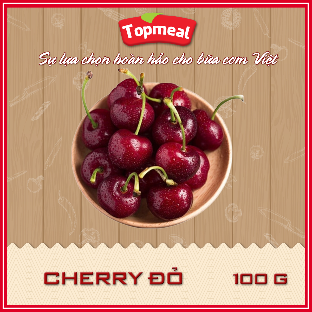 Hcm - cherry đỏ nhập khẩu -