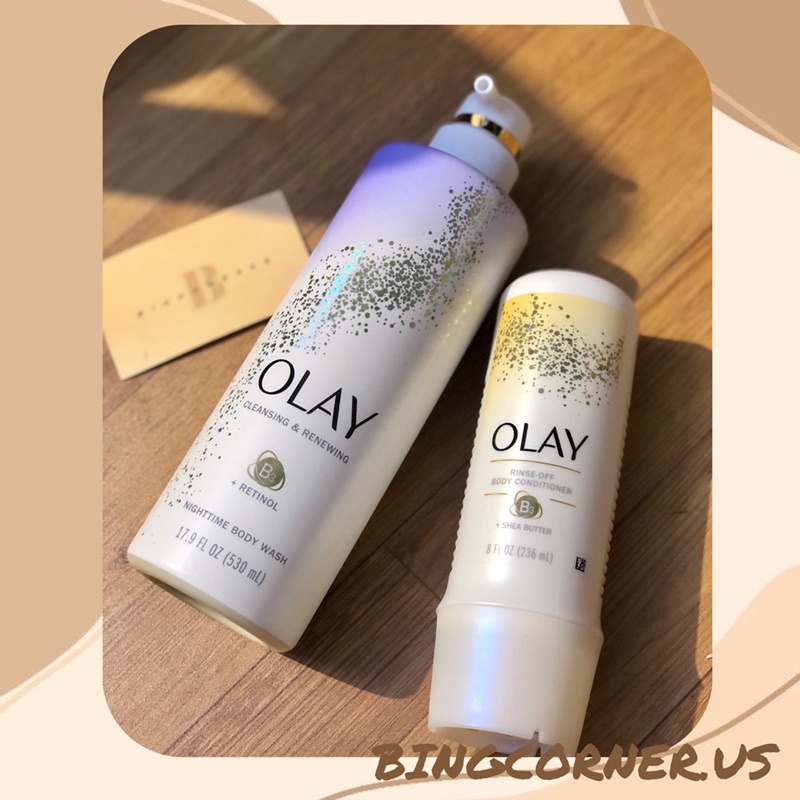 Sữa tắm olay đêm/ olay cleaning & renewing retenol nighttime