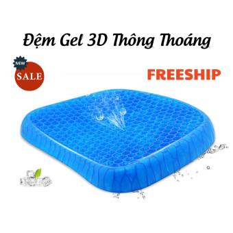 Đệm Ngồi 3D Thoáng Khí, Đệm Gel Tổ Ong Lót Ghế Ngồi Trên Ô Tô