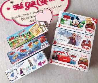 Socola Hộp 3 Trứng Disney Zaini Ý hộp 3 quả  [Date Mới:2024 ]