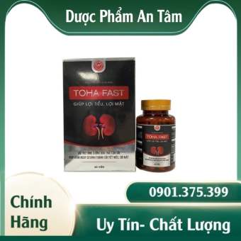 Viên Uống Toha Fast Giảm Sỏi Mật, Giúp Lợi Tiểu, Lợi Mật Thành Phần Hoàn Toàn Tự Nhiên An Toàn Hiệu Quả