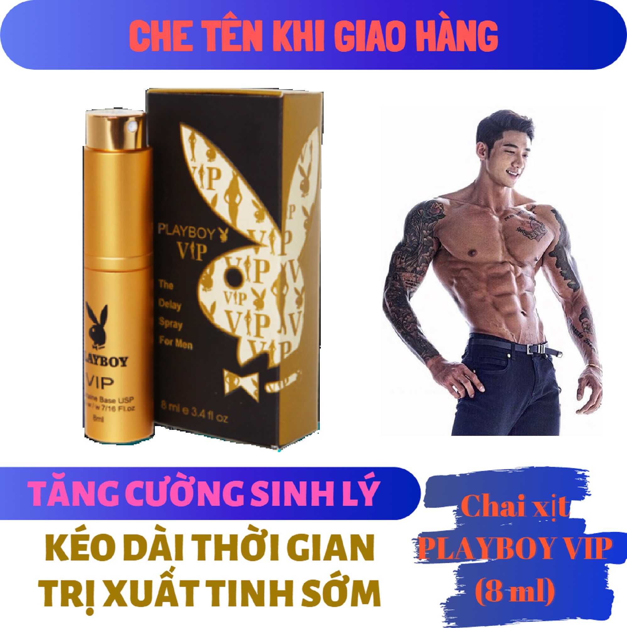 Chai xịt playboy vip usa cao cấp nam - hàng chính hãng