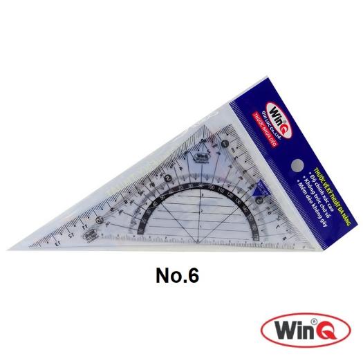 Bộ 2 thước Eke vẽ kỹ thuật WinQ No.6 - No.5
