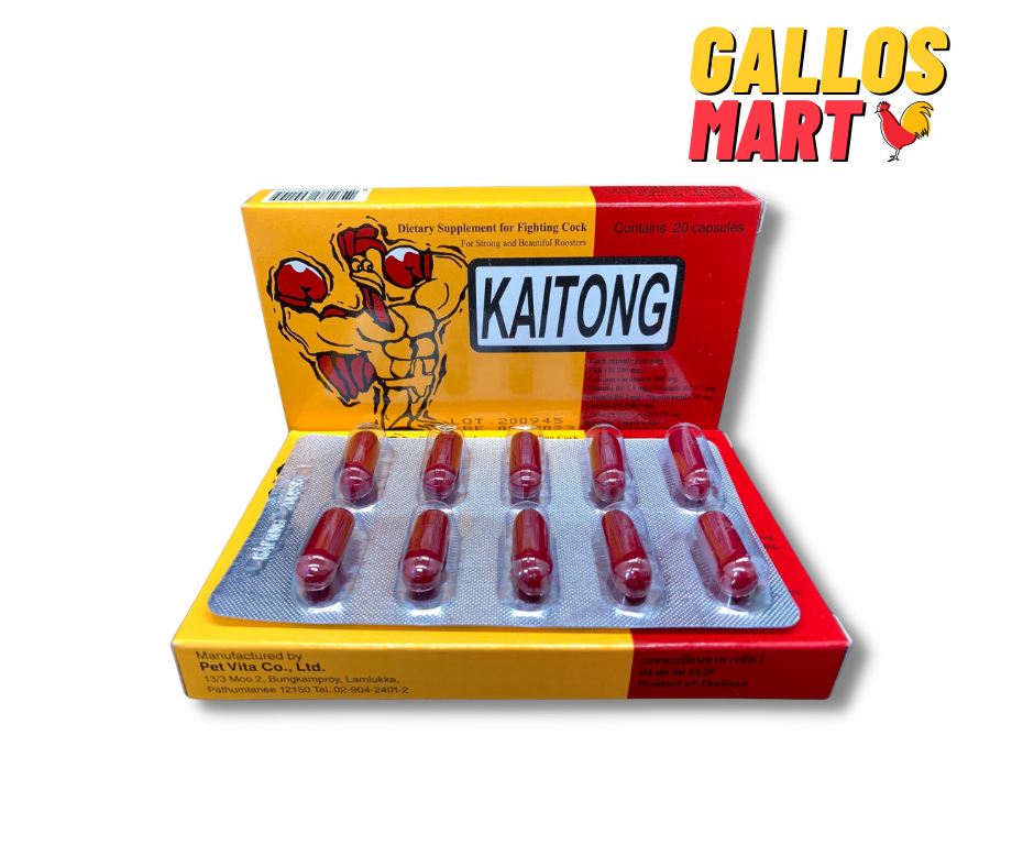 KÍCH LỰC KAITONG THÁI LAN - KÍCH LỰC 10 NGÀY TRƯỚC ĐÁ HIỆU QUẢ CHO GÀ ĐÁ 1 HỘP 2 VĨ