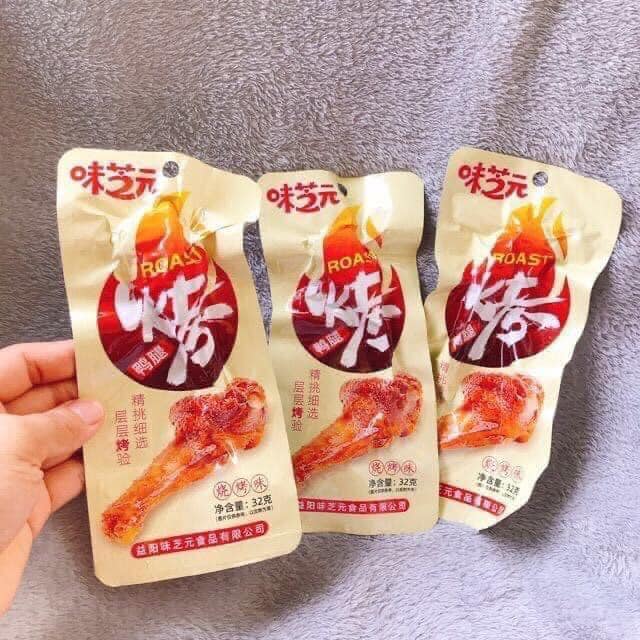 Đùi vịt Tứ Xuyên tẩm mật ong loại to 32g 🍺 Đồ ăn vặt nội địa Trung Quốc