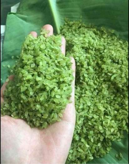 1kg Cốm xanh khô - cốm xanh tây bắc ngon dẻo, cốm xanh khô hạt dẹt nấu chè nấu xôi
