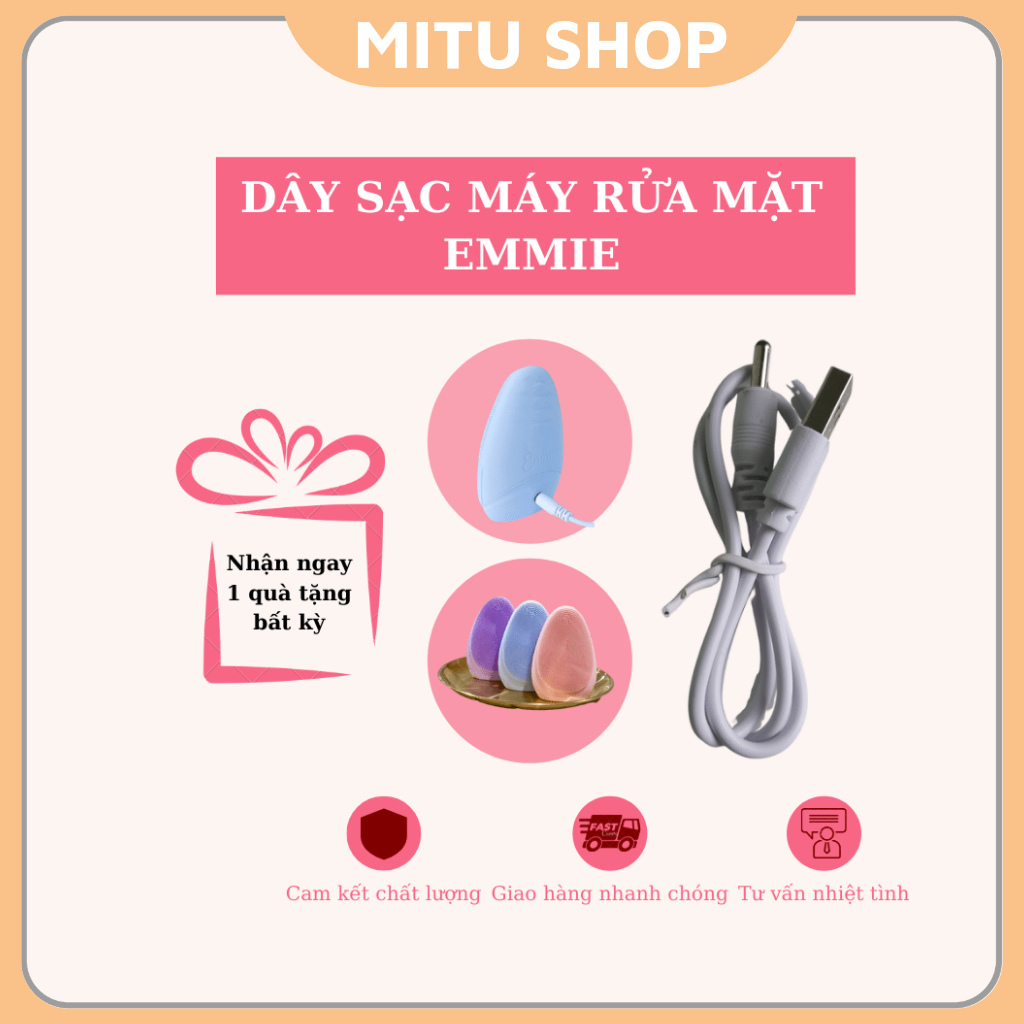 Dây sạc thay thế cho máy rửa mặt Emmie